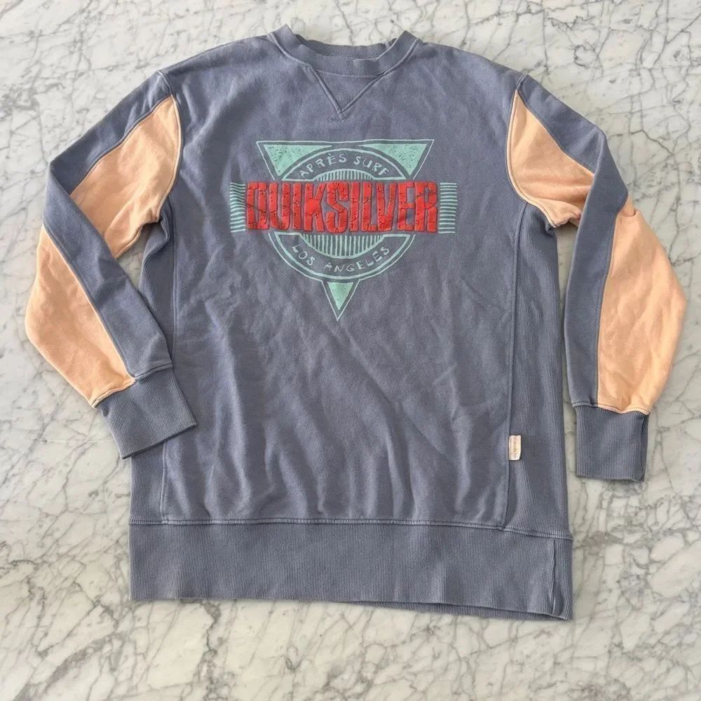 Quiksilver Apres Surf Crewneck Sweatshirt Mens Small